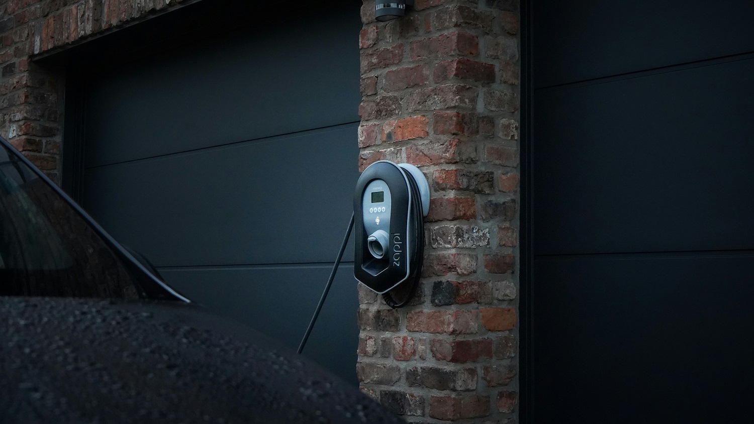 EV Charger installed on wall